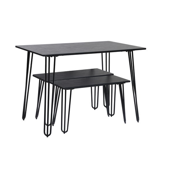 Bella Dining Table and Bench Set Dunelm