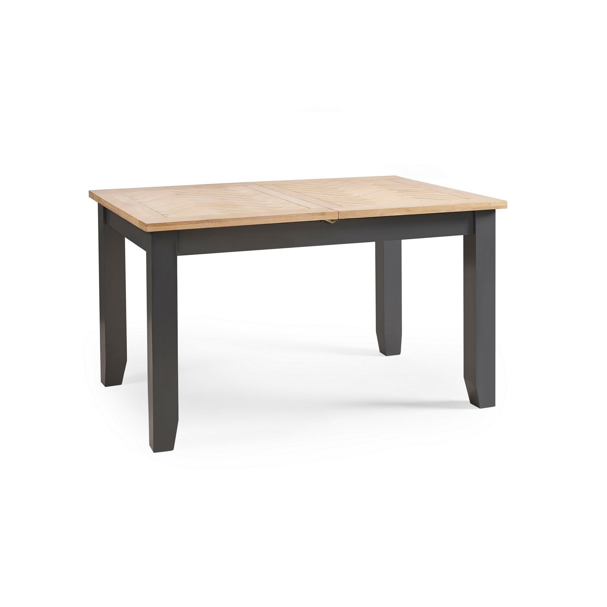 Bordeaux 6 Seater Rectangular Extendable Dining Table, Solid Oak Grey