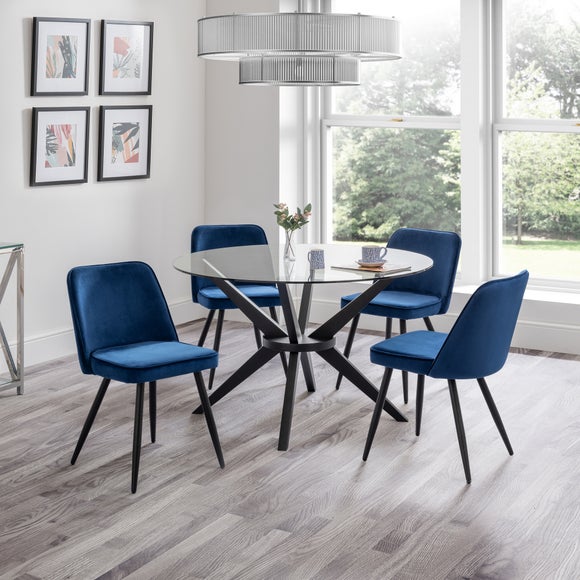 Velvet dining 2025 chairs dunelm