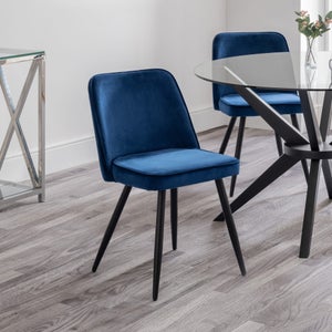 Burgess Set Of 2 Dining Chairs- Velvet