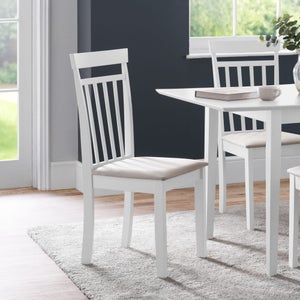 Coast Set Of 2 Dining Chairs- Faux Linen
