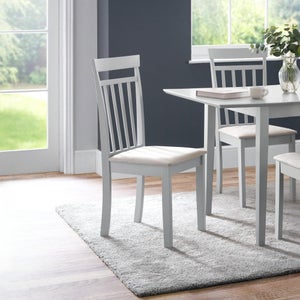 Coast Set Of 2 Dining Chairs- Faux Linen
