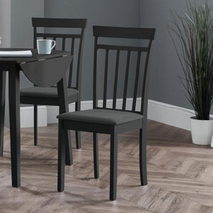 Coast Set Of 2 Dining Chairs- Faux Linen