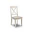 Davenport Round Pedestal Dining Table with 4 Dining Chairs Ivory