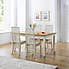 Davenport Extendable Dining Table with 4 Vermont Chairs Ivory