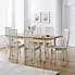 Davenport Extendable Dining Table with 6 Vermont Chairs Ivory