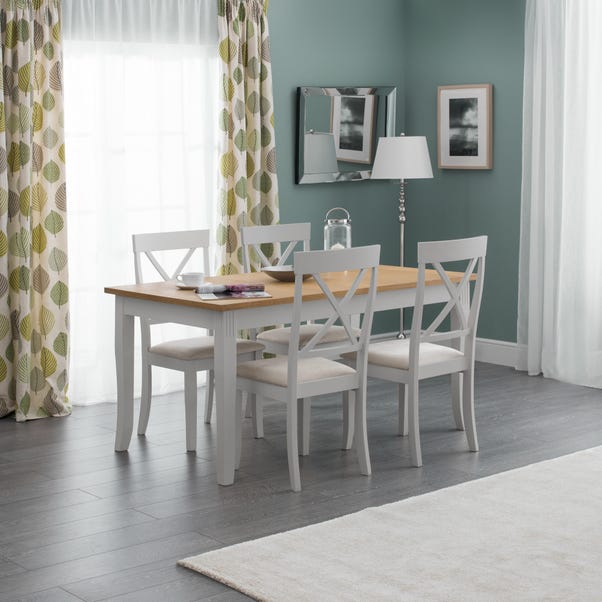 Davenport Rectangular Dining Table with 4 Chairs, Grey image 1 of 5