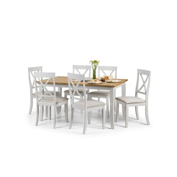 Davenport Rectangular Dining Table with 6 Chairs, Grey image 1 of 4