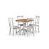 Davenport Round Grey Dining Table With 4 Chairs Grey