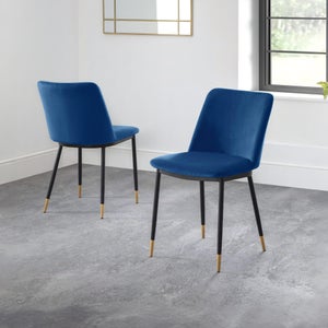 Delaunay Set Of 2 Dining Chairs- Velvet