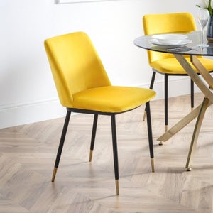 Delaunay Set Of 2 Dining Chairs- Velvet
