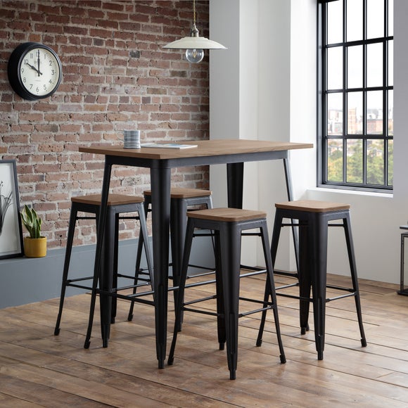 backless brown bar stools