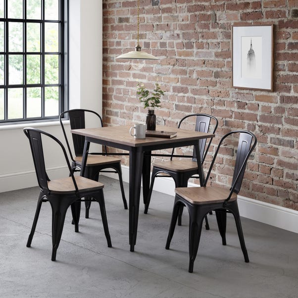 Grafton Square Dining Table with 4 Chairs, Brown image 1 of 10