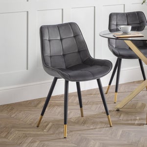 Hadid Set Of 2 Dining Chairs- Velvet