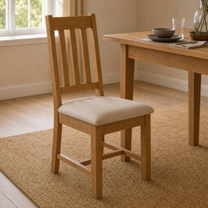 Hereford Set Of 2 Dining Chairs- Taupe Faux Linen