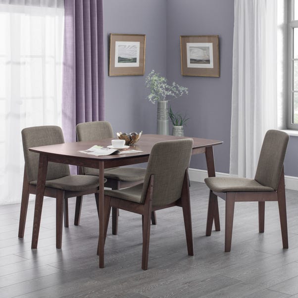 Kensington Rectangular Extendable Dining Table with 4 Chairs, Beech Wood image 1 of 6