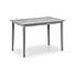 Kobe Compact Rectangular Dining Table with 4 Chairs Grey