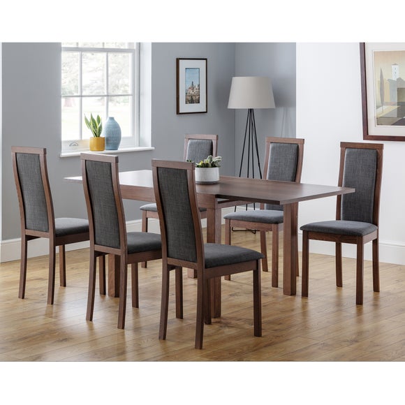 square brown dining table