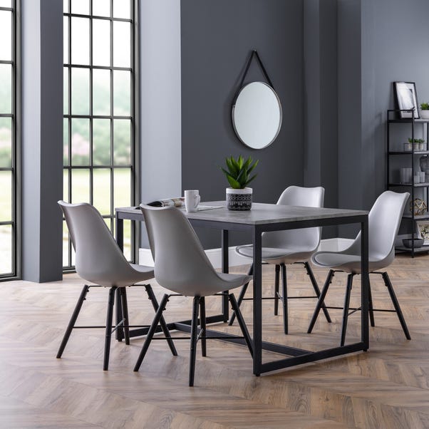 Staten Rectangular Dining Table with 4 Kari Chairs image 1 of 4