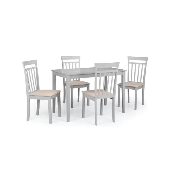 Taku Rectangular Dining Table with 4 Coast Chairs, Grey image 1 of 2