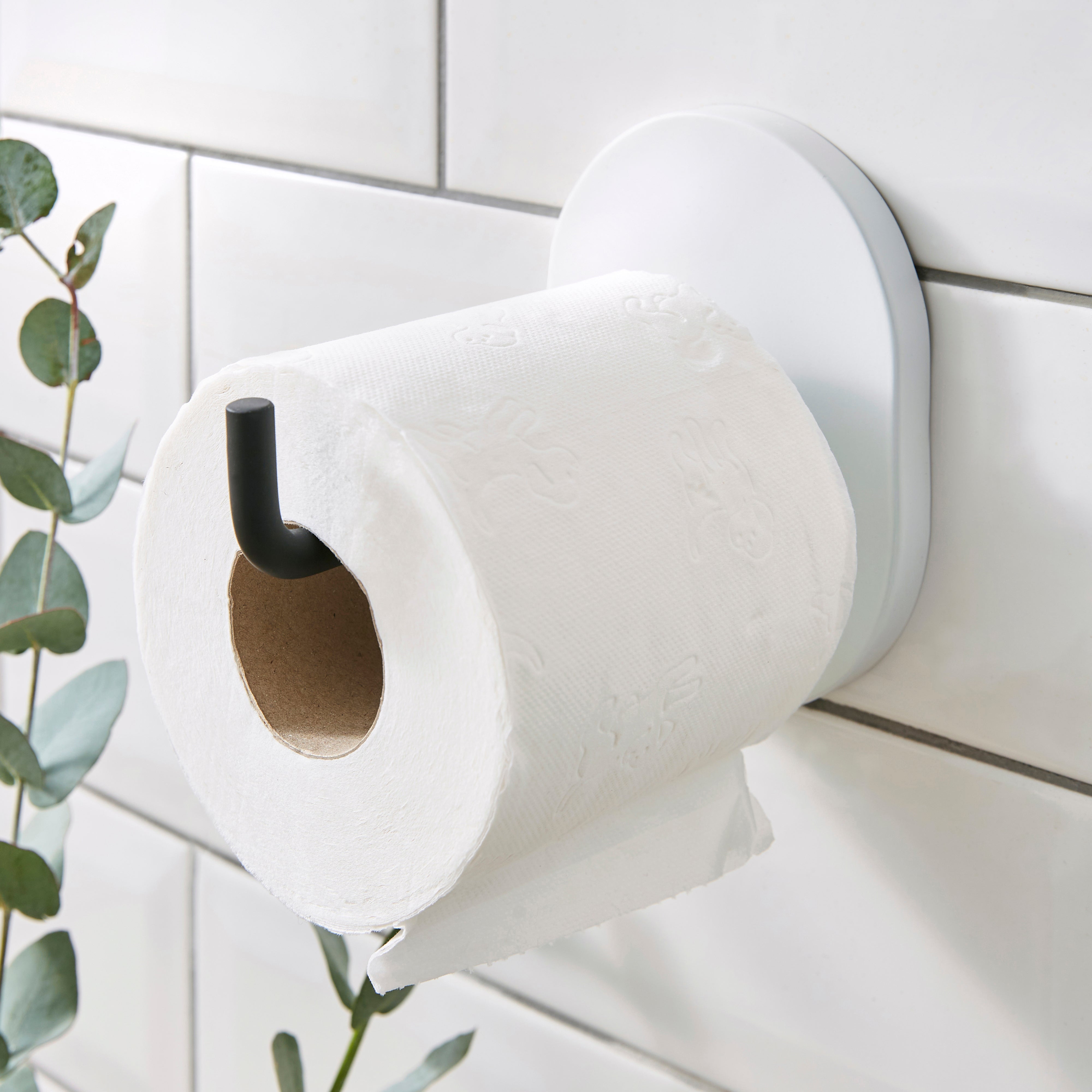Elements Lunebar Toilet Roll Holder White