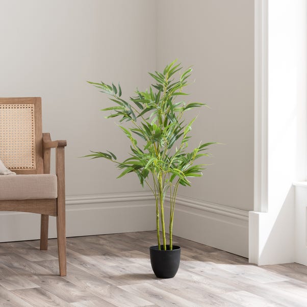 Artificial Bamboo Tree in Black Plant Pot image 1 of 4