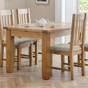 Astoria 4-6 Seater Rectangular Extendable Dining Table- Solid Oak