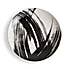 Abstract Brushstroke Side Plate Black and white