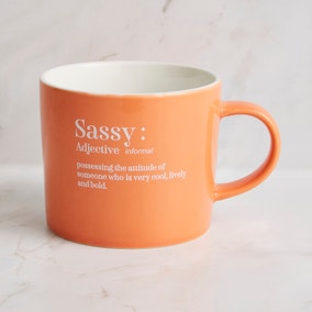 Coral Sassy Mug