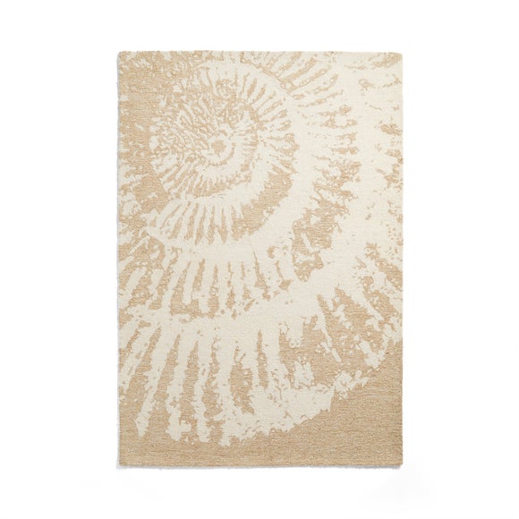 Ammonite Wool Jute Rug Dunelm