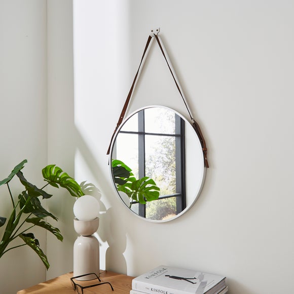 Hanging Chain Round Wall Mirror Dunelm