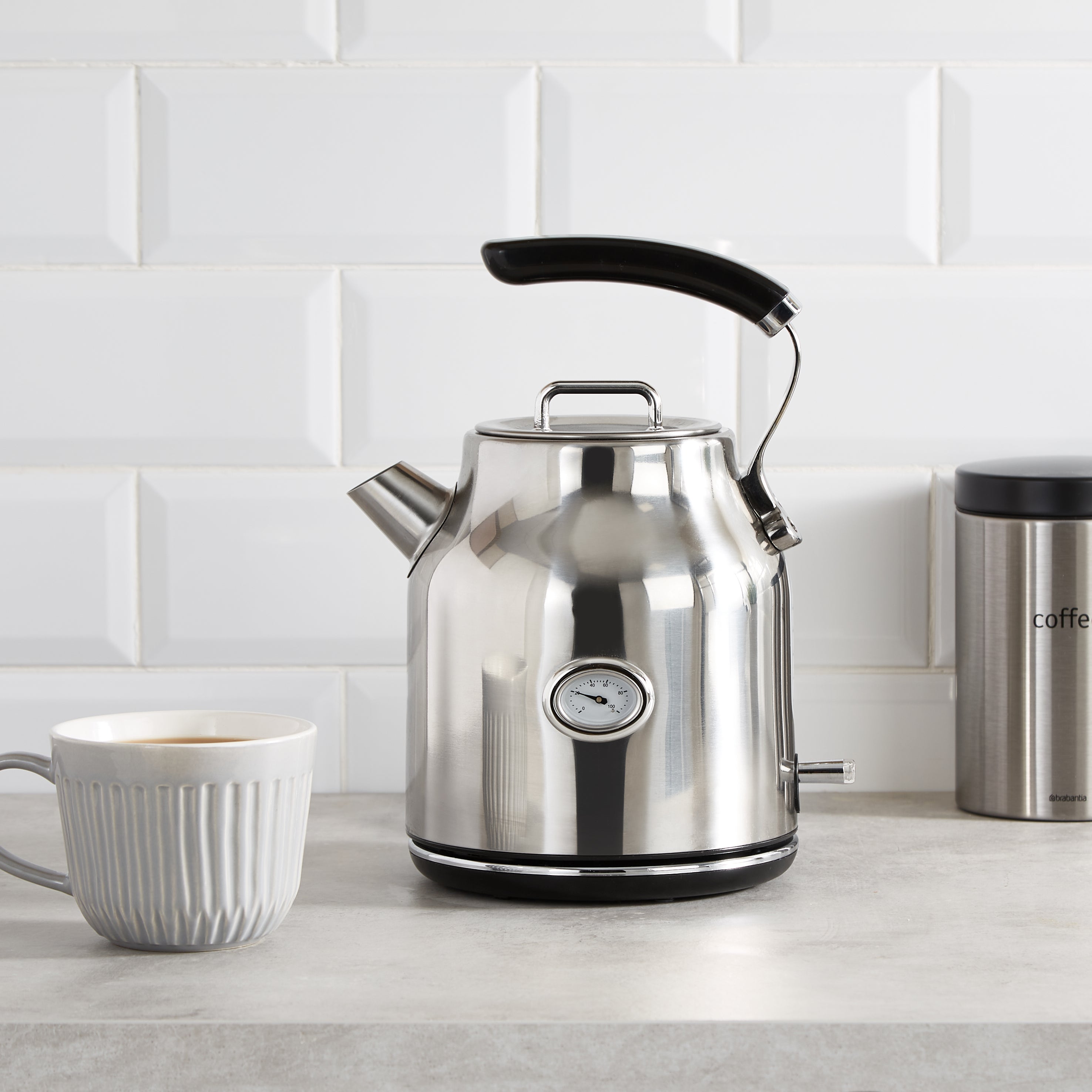 Retro Stainless Steel Kettle 17l Silver