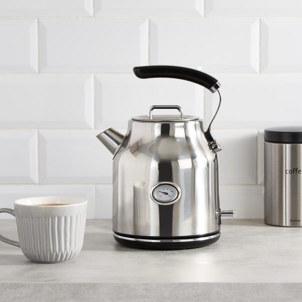 Retro Stainless Steel Kettle 1.7L image 1 of 3