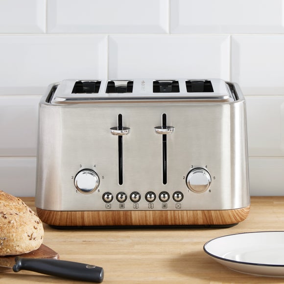 Stainless steel shop 4 slot toaster