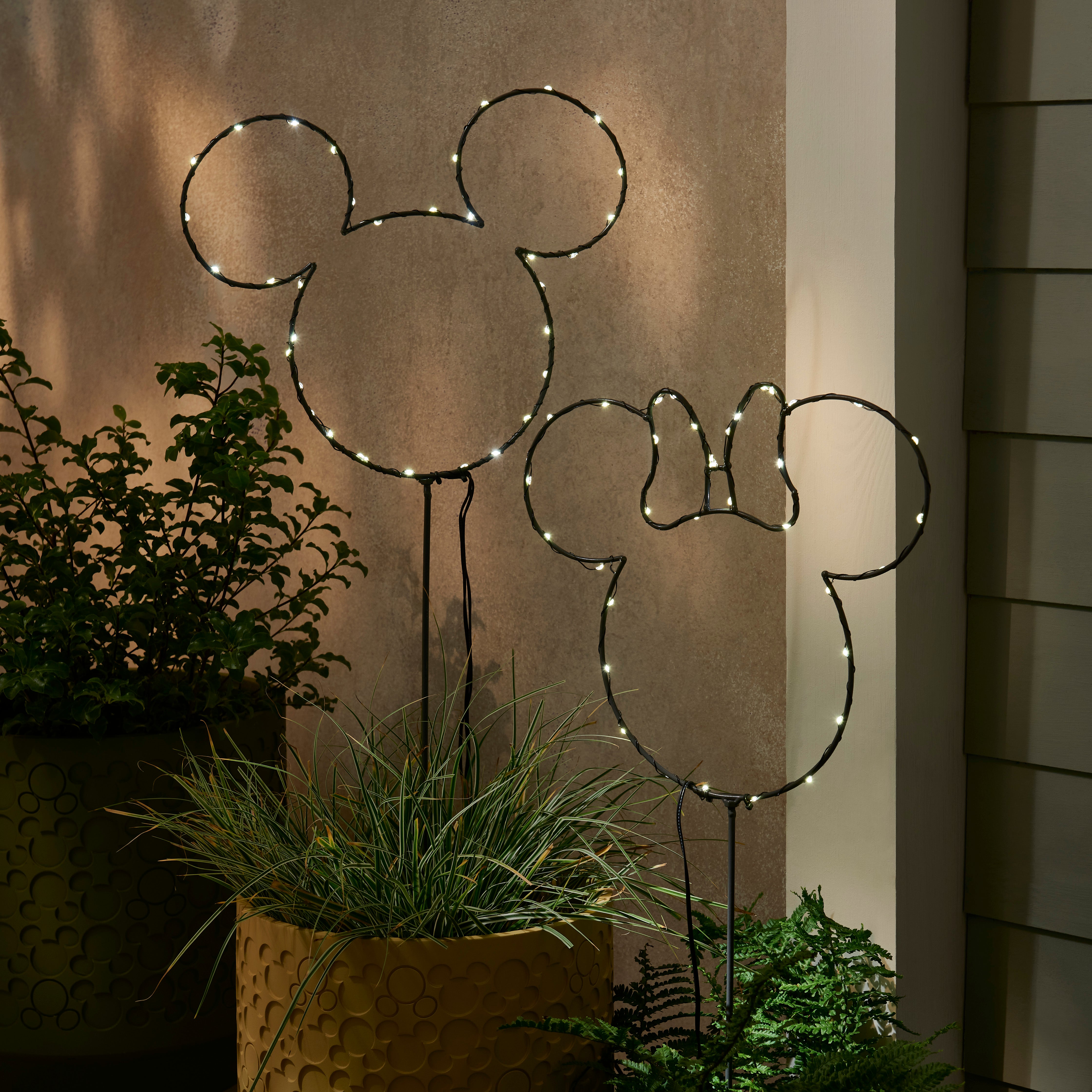 Image of Disney Mickey Elements Path Lights Grey