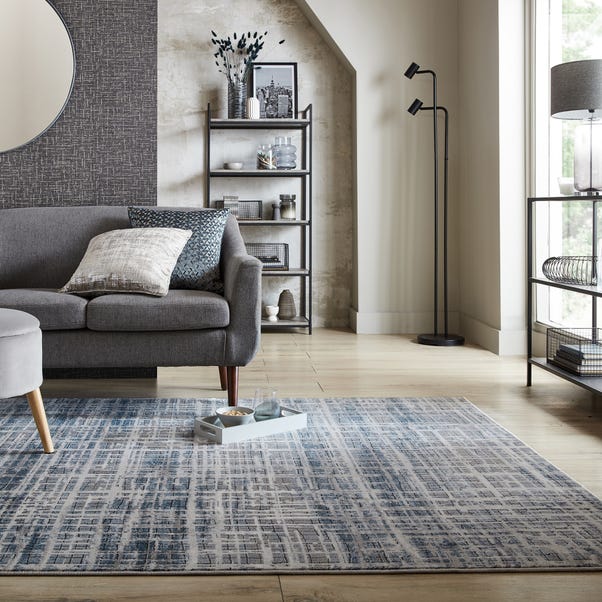 Rae Abstract Rug Blue undefined