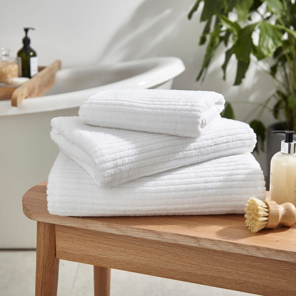 Turkish Cotton Ribbed Towel  undefined