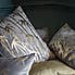 Foil Printed Bamboo Palm Cushion Grey undefined