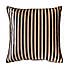 Velvet Striped Cushion Gold undefined
