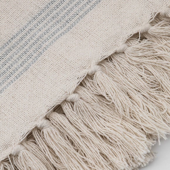 Simply Organic Stripe Throw Dunelm