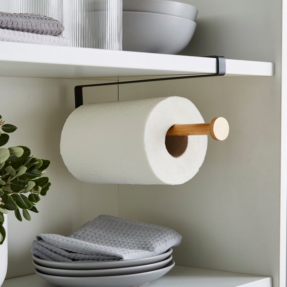 Kitchen paper towel holder best sale with shelf