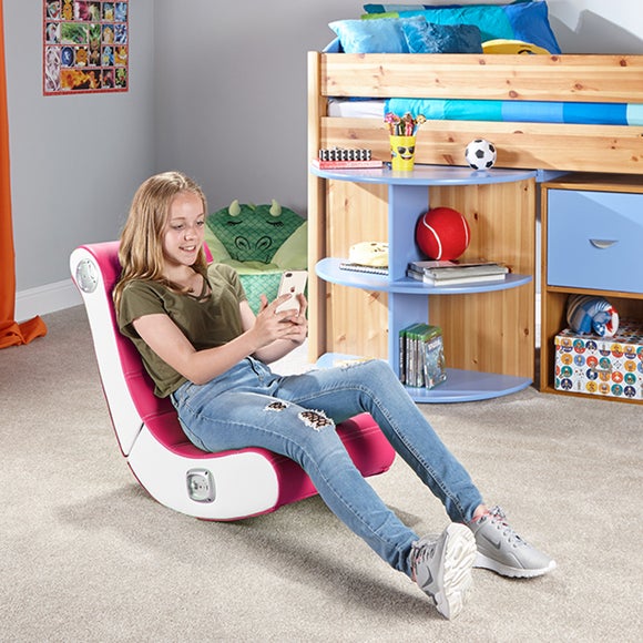 X Rocker Play 2.0 Stereo Audio Floor Rocker Gaming Chair Dunelm