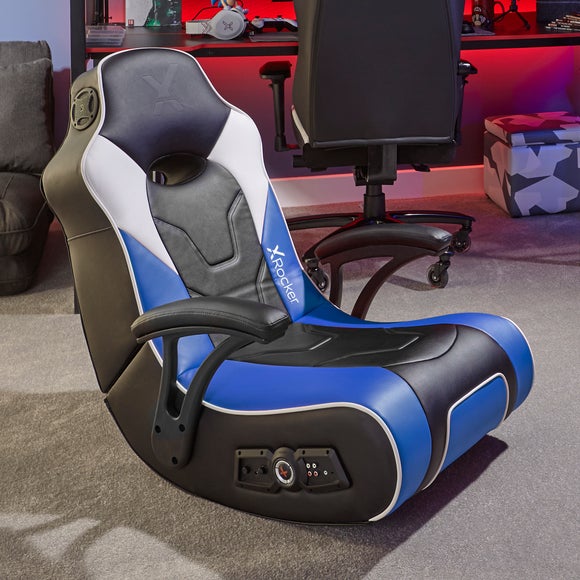 floor rocker gaming chair with arms