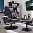 X Rocker Play Milano MultiMedia Reclining Chair with Footstool Black