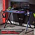 X Rocker Ocelot Esports Gaming Desk Black
