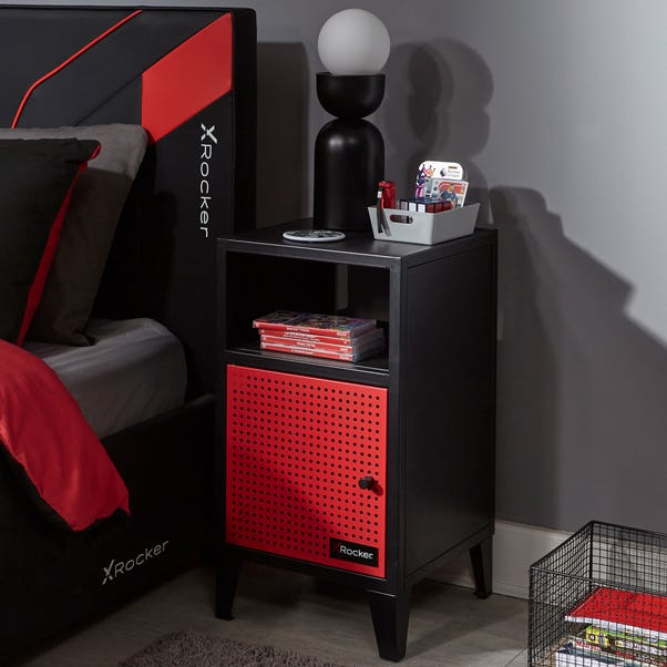 X Rocker MESH TEK Bedside Table with Single Cube Storage image 1 of 6