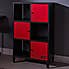 X Rocker MESH TEK Tall Shelf Cabinet with 6 Cube Storage Black