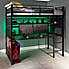 X Rocker Battlebunk Gaming High Sleeper Bunk Bed with Shelf & Desk  Black undefined