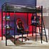 X Rocker Fortress Gaming High Sleeper Bunk Bed with Shelves & Desk  Black undefined