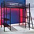 X Rocker Fortress Gaming High Sleeper Bunk Bed with Shelves & Desk  Black undefined